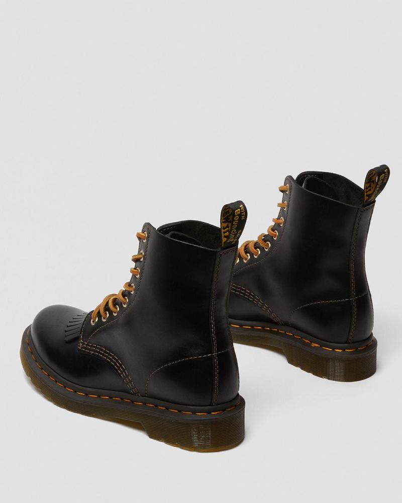 Botines Dr Martens 1460 Pascal Abruzzo Cuero Mujer Negros | MX 8TCE